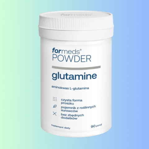 POWDER glutamine - aminokwas L-glutamina, Formeds, 90 porcji w proszku