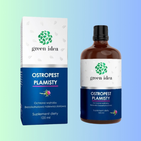 Ostropest plamisty - nalewka bezalkoholowa - ochrona wątroby, Green Ideas, 100ml