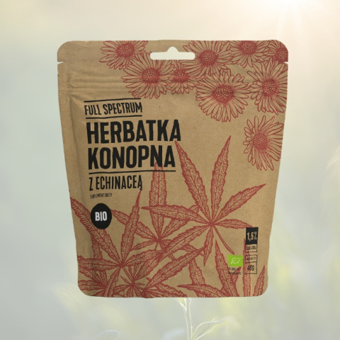 FULL SPECTRUM BIO Herbatka Konopna z Echinaceą, Cosma Cannabis, 40g