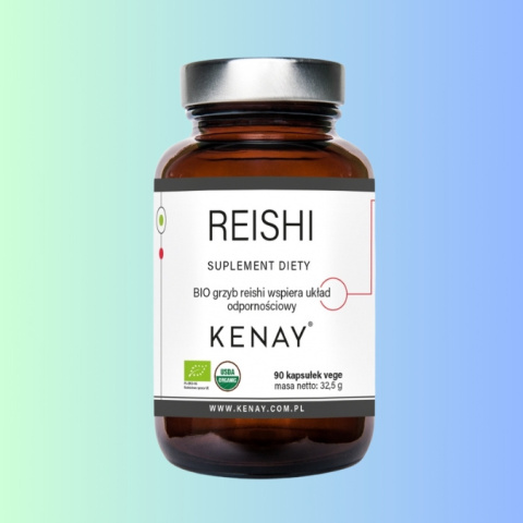 REISHI - adaptogen, wsparcie układu odpornościowego, Kenay, 90 kapsułek