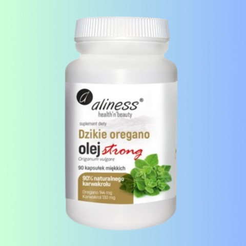 Dzikie Oregano - Olej Strong, Aliness, 90 kapsułek miękkich