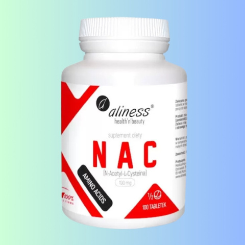 NAC N-Acetyl-L-Cysteina, Aliness, 100 tabletek