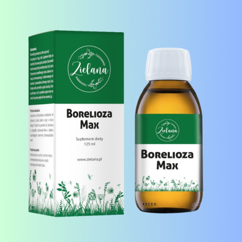 Borelioza Max suplement diety Zielana 125 ml – wsparcie w walce z boreliozą