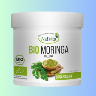 BIO Moringa - mielona organiczna, NatVita, 250g