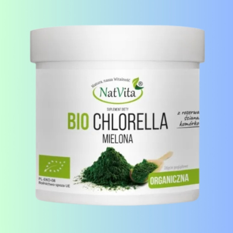 BIO Chlorella mielona NatVita 250 g - detoksykacja i odżywienie