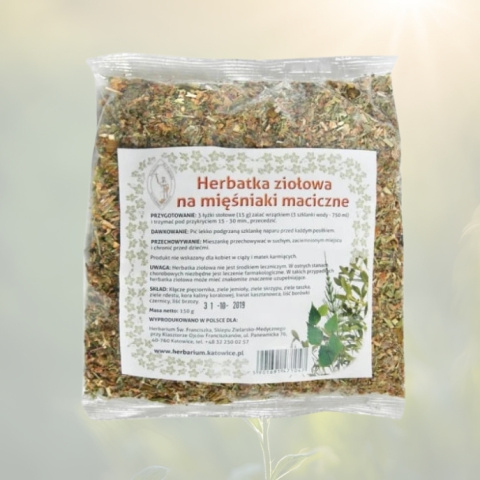 NA MIĘŚNIAKI MACICZNE herbatka ziołowa Ojca A. Klimuszki Herbarium św. Franciszka 150 g - wsparcie zdrowia kobiet