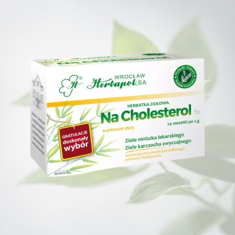 Na Cholesterol - herbatka ziołowa, Herbapol, 24 saszetki