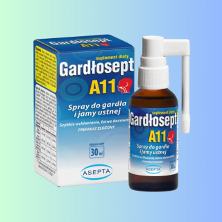 Gardłosept A11 - spray do gardła i jamy ustnej, Asepta, 30 ml