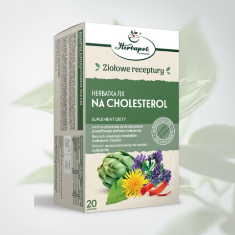 Herbatka Fix NA CHOLESTEROL - Suplement diety, Herbapol, 20 saszetek