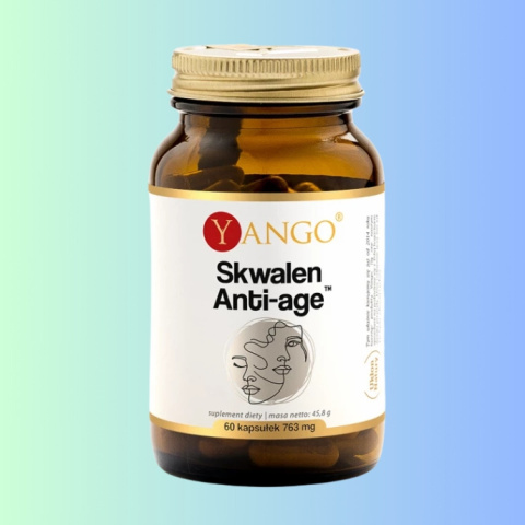 Skwalen Anti-age Yango - naturalna ochrona przed starzeniem skóry, 60 kapsułek