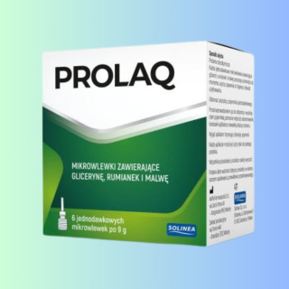 PROLAQ - Mikrolewki zawierające glicerynę, rumianek i malwę, Solinea, 6x 9g
