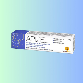 APIŻEL - żel stomatologiczny na dziąsła i błonę śluzową jamy ustnej, ApipolFarma, 15g
