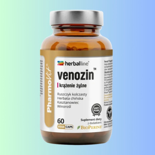 Herballine Venozin - krążenie żylne z dodatkiem BioPerine, Herbaline, 60 kapsułek vege