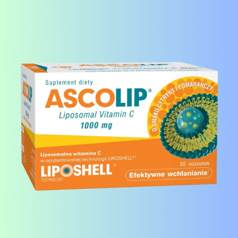 ASCOLIP Liposomal Vitamin C 1000mg, Lipid Systems, 30 saszetek – wysoka biodostępność witaminy C ASCOLIP Liposomal Vitamin C 1000mg, Lipid Systems, 30 saszetek – wysoka biodostępność witaminy C