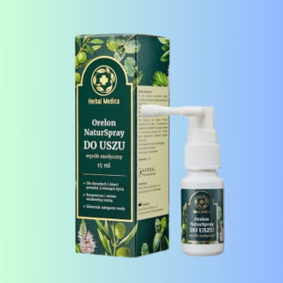 Herbal Medica ORELON Naturspray do uszu, Herbal Pharmaceuticals, 15ml, naturalna pielęgnacja uszu