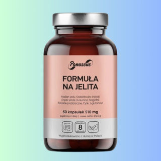 Panaseus Formuła na Jelita, Yango, 50 kapsułek 510mg, wsparcie układu pokarmowego