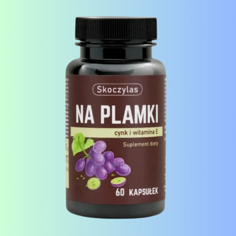 NA PLAMKI - cynk i witamina E Suplement diety, Skoczylas, 60 kapsułek NA PLAMKI - cynk i witamina E Suplement diety, Skoczylas, 60 kapsułek
