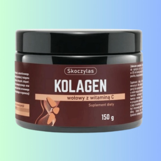 KOLAGEN wołowy z witaminą C - Suplement diety, Skoczylas, 150g