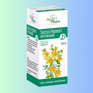 Succus Hyperici - Sok ze świeżego ziela dziurawca, Phyto Pharm, 100ml