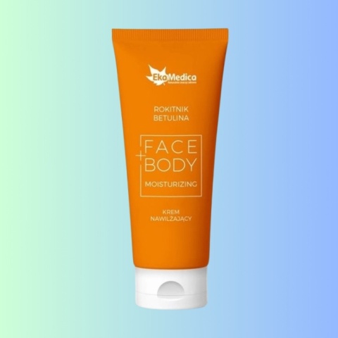 FACE + BODY Moisturizing Cream, krem nawilżający z rokitnikiem i betuliną, EkaMedica, 100ml FACE + BODY Moisturizing Cream, krem nawilżający z rokitnikiem i betuliną, EkaMedica, 100ml