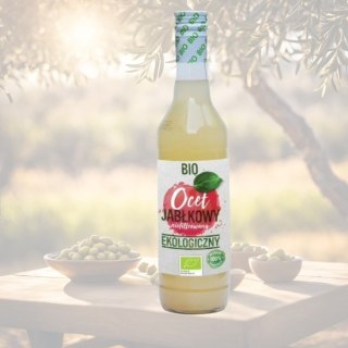 BIO Naturo 5% Ocet Jabłkowy niefiltrowany 100% Ekologiczny, PolBioEco, 500ml