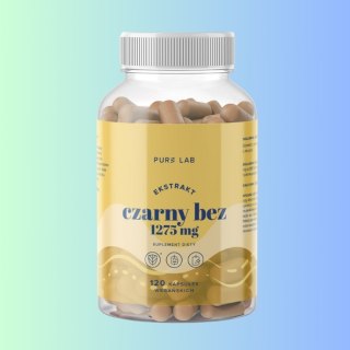 Pure Lab Czarny Bez ekstrakt 1275mg, Aura Herbals, 120 kapsułek wegańskich