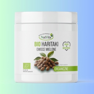 BIO Haritaki mielone owoce organiczne, NatVita, 150g