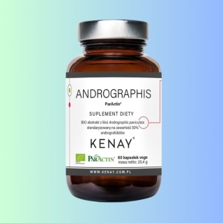 ParActin Andrographis BIO – ekstrakt z liści, Kenay, 60 kapsułek vege
