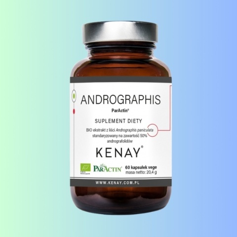 ParActin Andrographis BIO – ekstrakt z liści, Kenay, 60 kapsułek vege ParActin Andrographis BIO – ekstrakt z liści, Kenay, 60 kapsułek vege