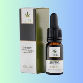 CBD 20% Ekstrakt z Konopi Siewnych, India, 10ml