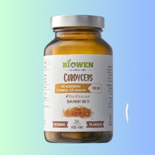 Biowen Cordyceps 400mg 40% polisacharydów, 90 kapsułek, Biodio