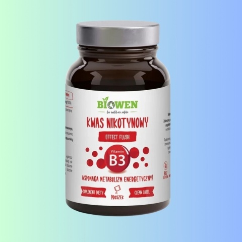 Biowen Kwas Nikotynowy B3 w proszku – wsparcie metabolizmu i układu nerwowego Biowen Kwas Nikotynowy B3 w proszku – wsparcie metabolizmu i układu nerwowego