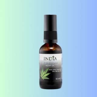 Olej konopny do ciała, włosów i paznokci, India Cosmetics, 50 ml