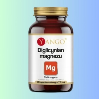 YANGO Diglicynian magnezu 90 kapsułek suplement diety wsparcie mięśni i układu nerwowego