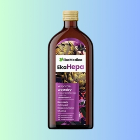 EkaHepa – Na wsparcie wątroby płyn 500 ml EkaMedica – suplement diety wspierający zdrowie wątroby