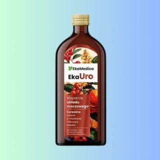 EkaUro – Na wsparcie układu moczowego płyn 500 ml PharmoVit – suplement diety wspierający zdrowie dróg moczowych