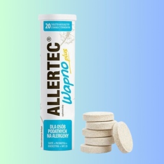 Polpharma Allertec Wapno Plus CLA 20 szt. – suplement diety wspierający organizm przy alergiach