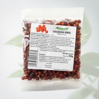 Jarzębina suszona – owoc 50 g, naturalne wsparcie odporności – Herbapol Kraków