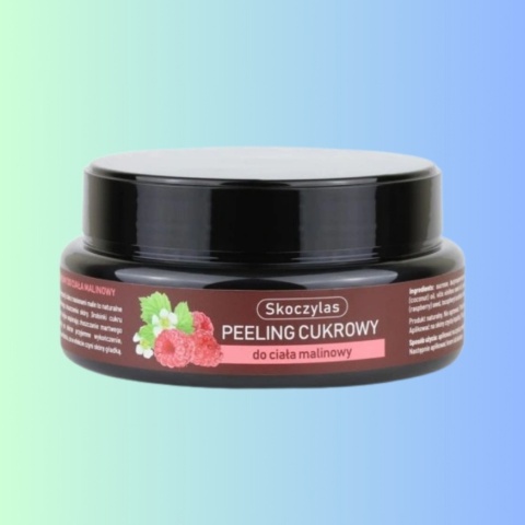 Peeling cukrowy do ciała Skoczylas – malinowy, naturalna pielęgnacja skóry