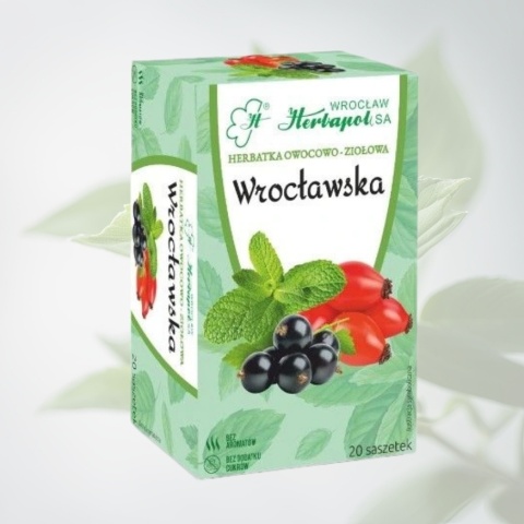 Herbapol Wrocławska fix 20 x 3 g – herbata ziołowa Dzika Róża, Hibiskus, Bez Czarny, Czarna Porzeczka
