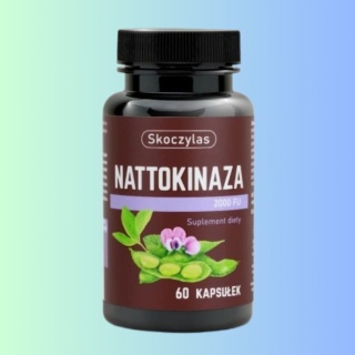 Nattokinaza 2000 FU Skoczylas 60 kapsułek – naturalne wsparcie układu krążenia i serca