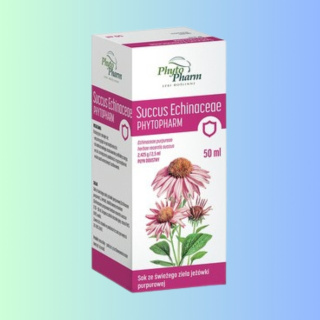 Succus Echinaceae - sok ze świeżego ziela jeżówki prupowej, Phyto Pharm, 50ml