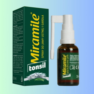 Tonsil Miramile - oil spray do jamy ustnej i gardła, Valentis, 30ml