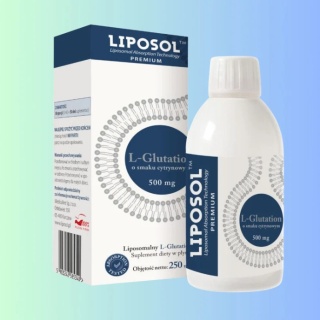 Aliness Liposol™ Liposomalny L-Glutation 500 mg – płyn o smaku cytrynowym, 250 ml