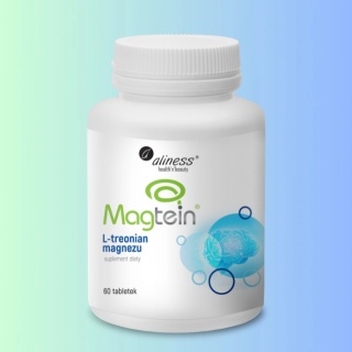 Aliness Magtein® L-Treonian Magnezu – wsparcie układu nerwowego i funkcji psychologicznych, 60 tabletek