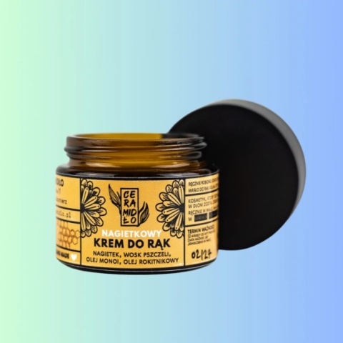 Ceramidło Krem Nagietkowy do Rąk – ochronny krem do suchej, szorstkiej i popękanej skóry dłoni, 50 ml