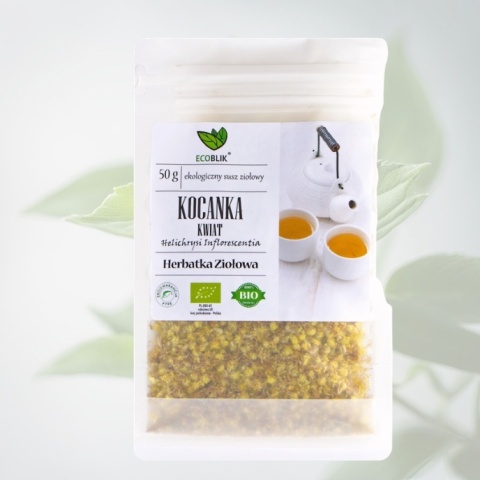 Kocanka kwiat EKO – ekologiczny susz na wsparcie wątroby i pęcherzyka żółciowego EcoBlik 50 g