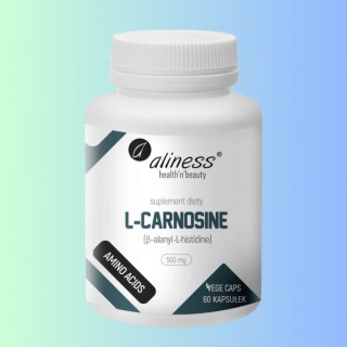 L-karnozyna 500 mg Aliness – dipeptyd dla osób aktywnych i na diecie roślinnej, 60 kapsułek VEGE