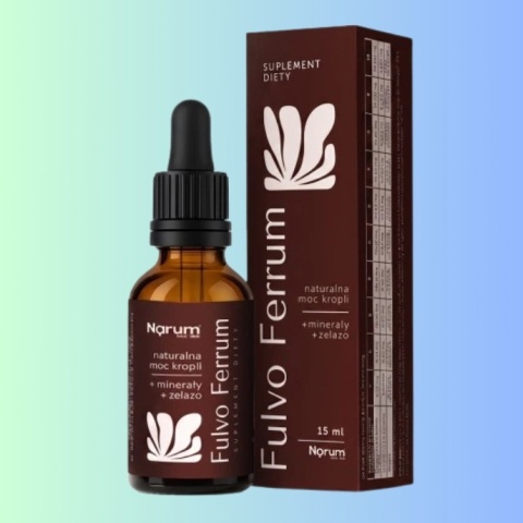 Narum Fulvo Ferrum – żelazo i kwasy humusowe w kroplach 15 ml