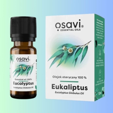 Olejek eteryczny eukaliptusowy 100% do aromatyzacji, kąpieli i masażu Osavi 10 ml